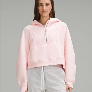 Lululemon oversized half zip Strawberry Milkshake scuba